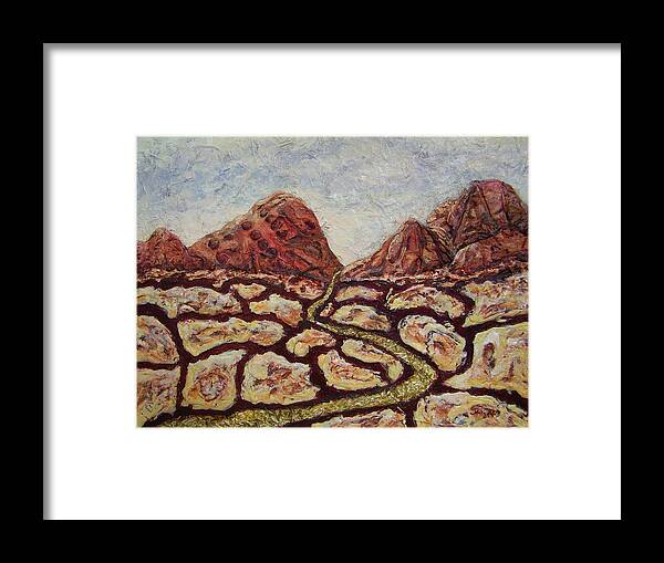 Canyonlands Framed Print featuring the painting Treasures of Copper Canyons by Jan Reid