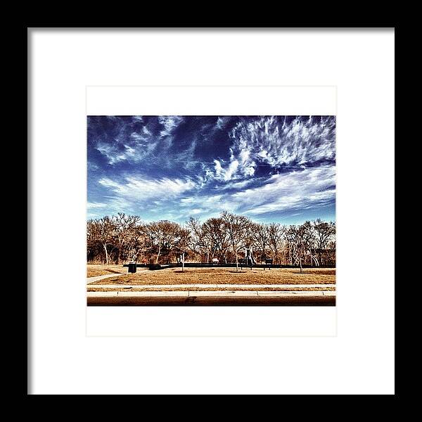 Instagram Framed Print featuring the photograph #tree #trees #park by Kirshan Murphy