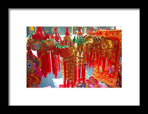 Thanh Tran Framed Print featuring the photograph Trinkets by Thanh Tran