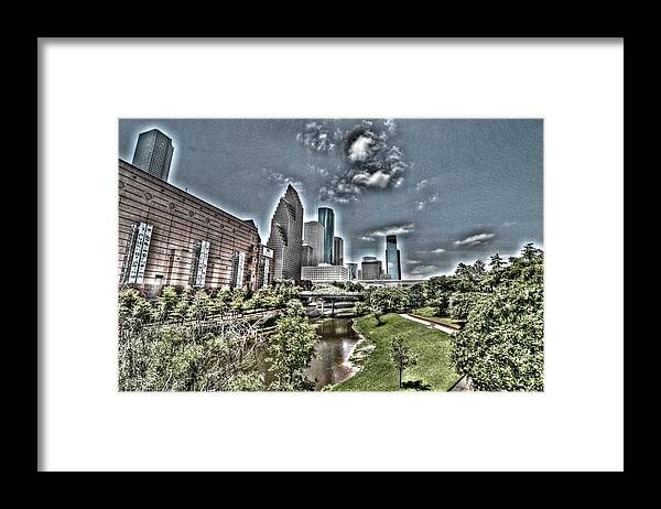 Houston Framed Print featuring the photograph Trippy Houston by David Morefield