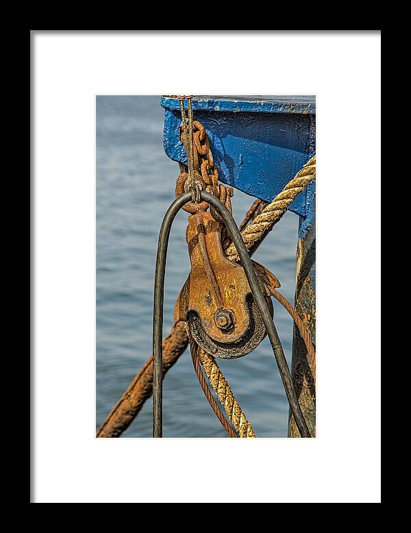 Marine Framed Print featuring the photograph Troller Details by Susan Candelario