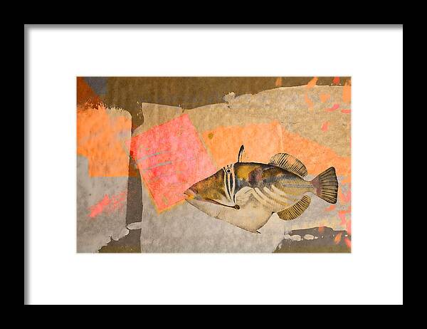 Collage Framed Print featuring the digital art Tropical Dream Number 2 by Carol Leigh