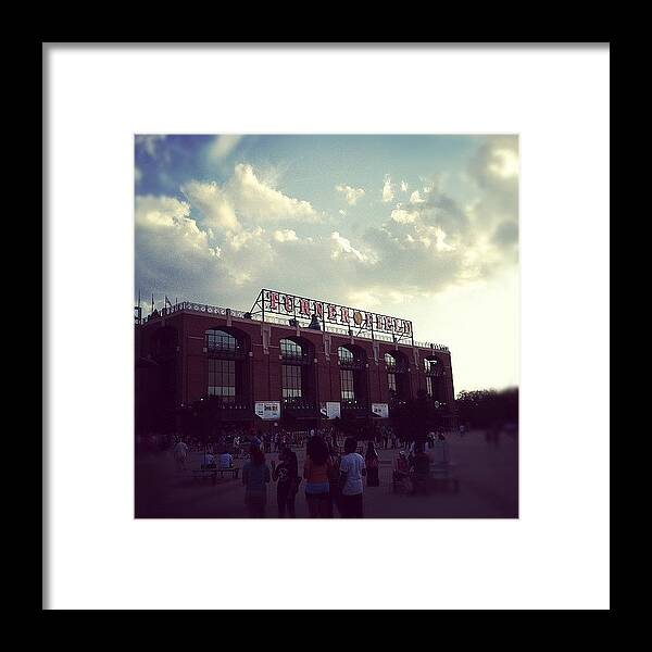 Turner Field Framed Print featuring the photograph Turner Field by Erin Egan