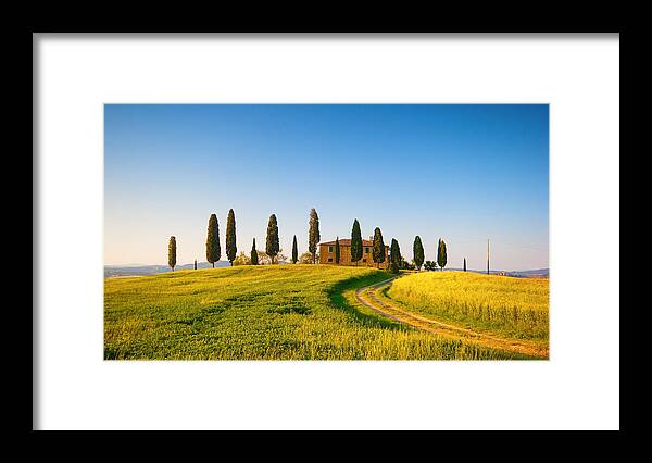 Tuscany Framed Print featuring the photograph Tuscan Countryside by Francesco Riccardo Iacomino