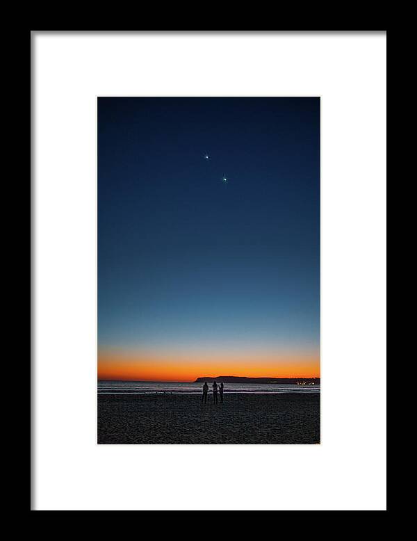 Sunset Framed Print featuring the photograph Twilight At Coronado Beach by Chris Lord