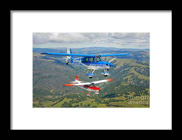 Speed Framed Print featuring the photograph Two Champion Aircraft Citabrias by Scott Germain