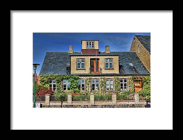 Altstadt Framed Print featuring the photograph Typical House in Dragoer by Joerg Lingnau