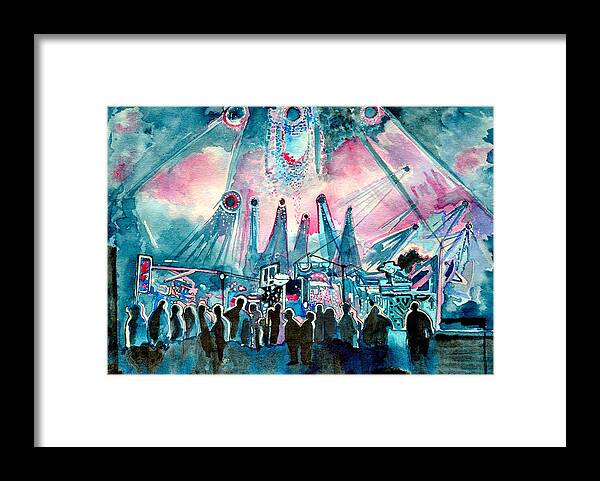 Music Framed Print featuring the painting Ums Inverted Special by Patricia Arroyo