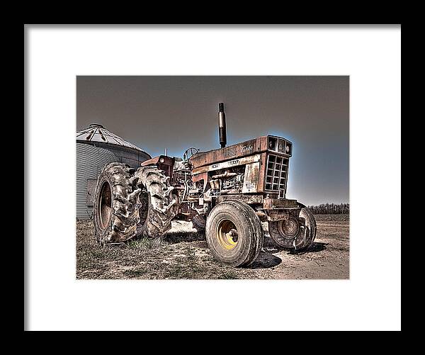 Uncle Carly's Tractor Framed Print featuring the photograph Uncle Carly's Tractor by William Fields