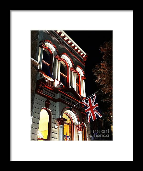 Bank Framed Print featuring the photograph Union Bank Winchester Va by Steven Lebron Langston