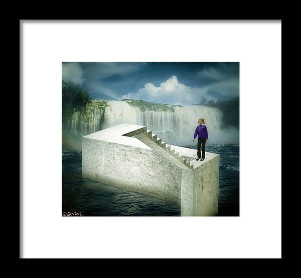 Dream Framed Print featuring the mixed media Unstair by Gianni Sarcone