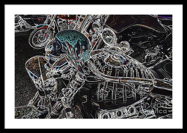 Motorcycle Framed Print featuring the photograph Until Death Do Us Part by Anthony Wilkening