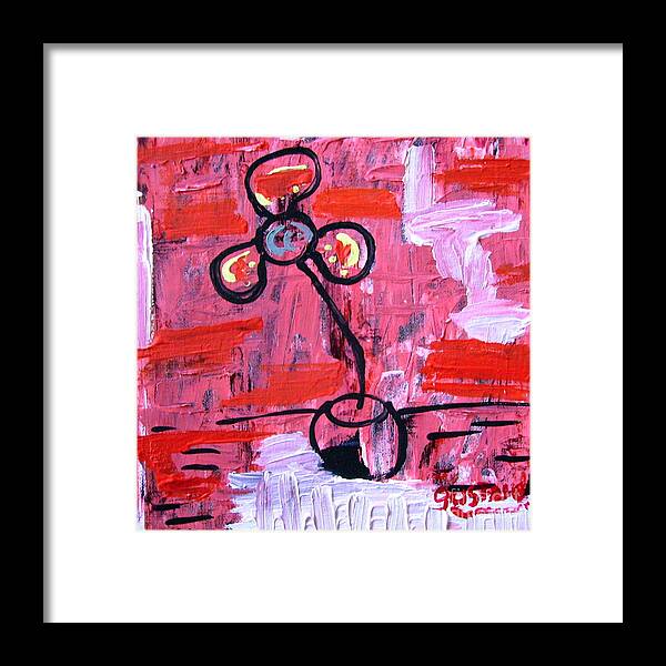 Abstract Framed Print featuring the painting Untitled 5-05- 2012 by Gustavo Ramirez