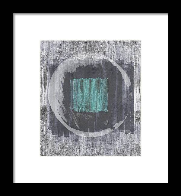 Squares Framed Print featuring the painting Untitled No. 37 by Julie Niemela