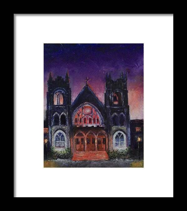 Church Framed Print featuring the painting Untitled by Stephen King