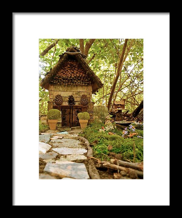 Faerie House Framed Print featuring the photograph Up the Path by Azthet Photography