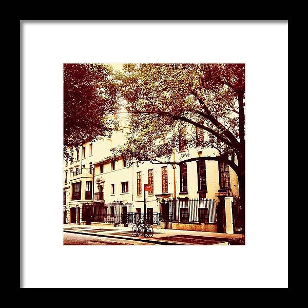New York City Framed Print featuring the photograph Upper East Side Street - New York City by Vivienne Gucwa