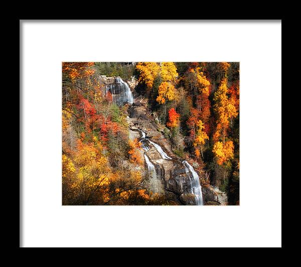 Waterfall Framed Print featuring the photograph Upper Whitewater Falls by Lynne Jenkins