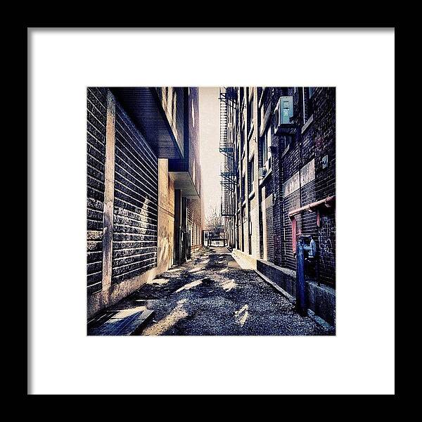 Building Framed Print featuring the photograph Urban Alley by Christopher Campbell