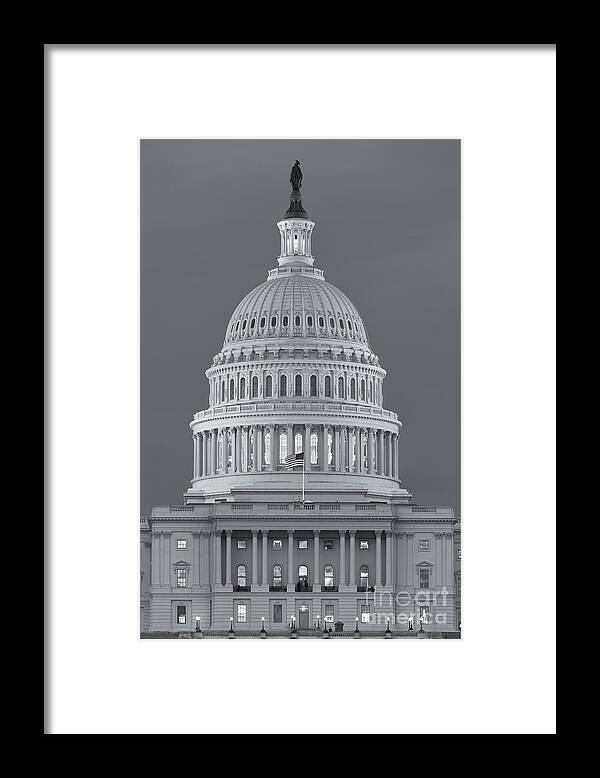 Clarence Holmes Framed Print featuring the photograph US Capitol Building V by Clarence Holmes