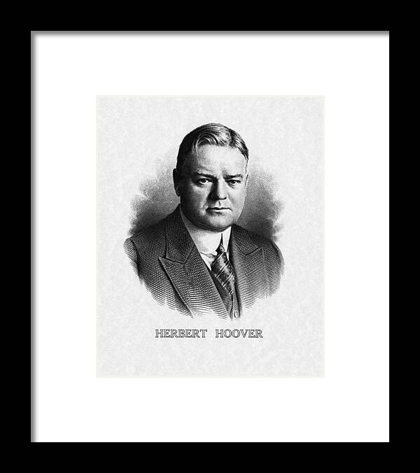 1930s Framed Print featuring the photograph Us Presidents. Us President Herbert by Everett