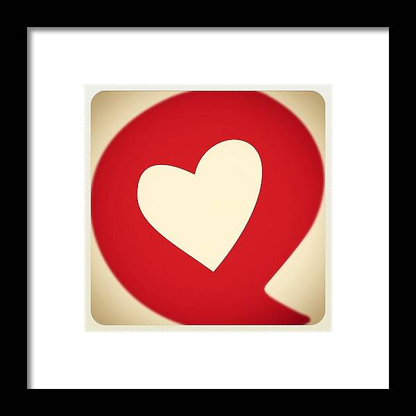 Heart Framed Print featuring the photograph #valentines #love #heart #happiness by Sahil Gupta