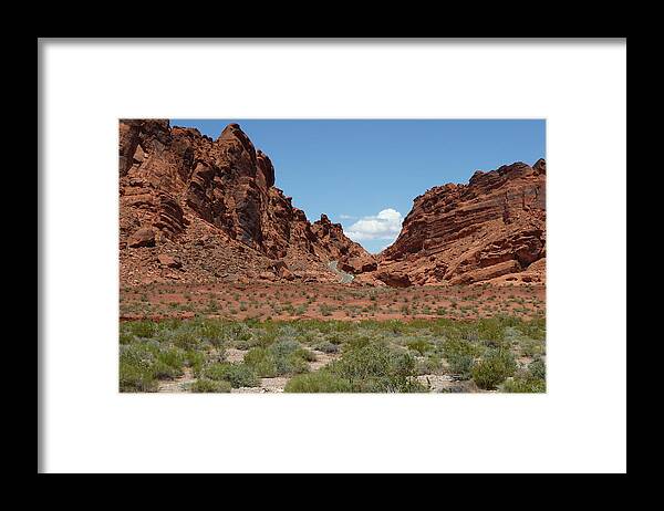 Eastern Nevada State Parks Framed Print featuring the photograph Valley of Fire Scenic Byway by Joel Deutsch