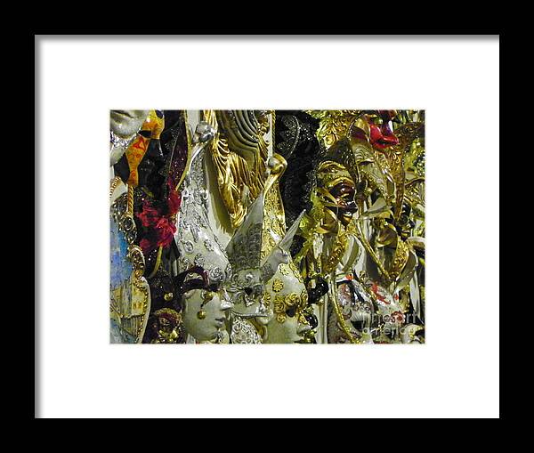 Venice Framed Print featuring the photograph Venetian Masks by Elizabeth Fontaine-Barr