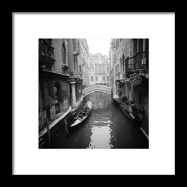 Architectural Framed Print featuring the photograph Venice canal by Emanuel Tanjala