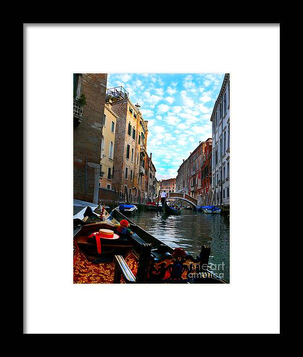 Italy Framed Print featuring the photograph Venice Canal by Jeanne Woods
