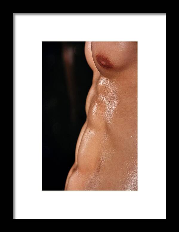 Male Nude Photos Framed Print featuring the photograph Very Abs by Mark Ashkenazi
