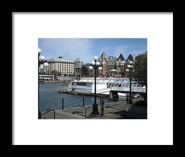 Victoria Framed Print featuring the photograph Victoria Inner Harbour by Kelly Manning