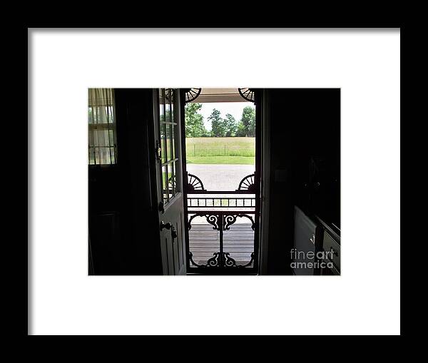 Rural Framed Print featuring the photograph Victorian Door by Sheri Simmons