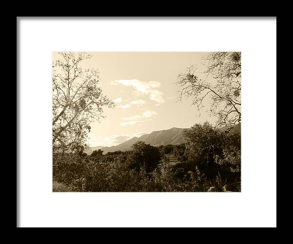 Ojai Framed Print featuring the photograph View in the Valley by Kathleen Grace