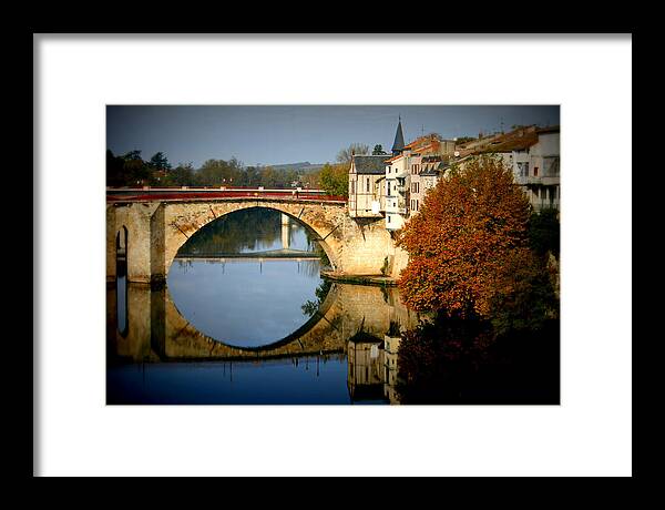 France Framed Print featuring the photograph Villeneuve sur Lot by Georgia Clare