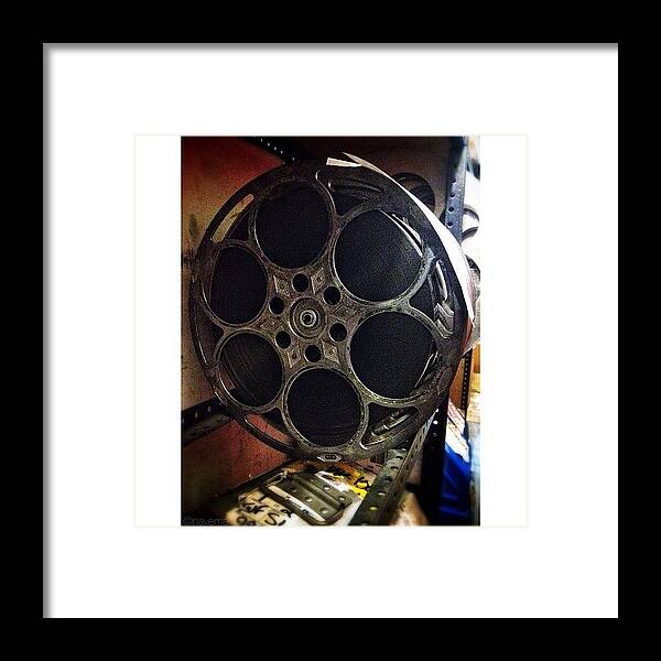 Cinema Framed Print featuring the photograph Vintage Film Reel by Natasha Marco
