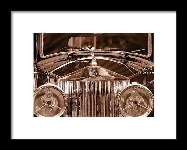 Rolls Framed Print featuring the photograph Vintage Rolls Royce 3 by Andrew Fare