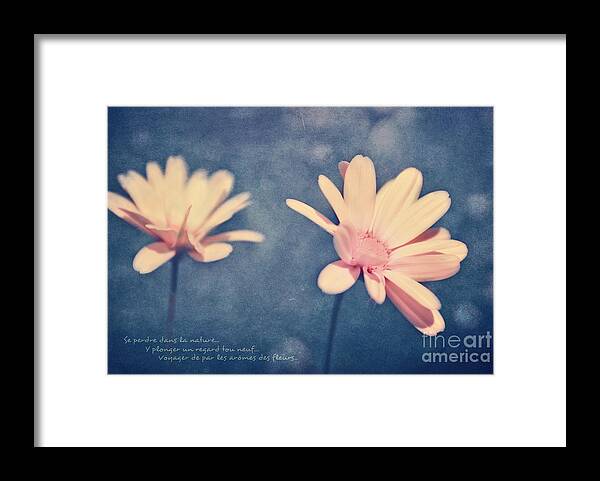 Flowers Framed Print featuring the photograph Voyager de par les aromes des fleurs by Aimelle Ml