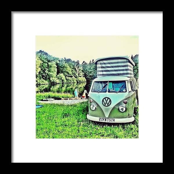 Vw Camper Framed Print featuring the photograph #VW that's Camping by Doc Ward