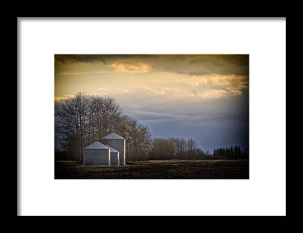 Farm Framed Print featuring the photograph Waiting for the night to come.... by Russell Styles
