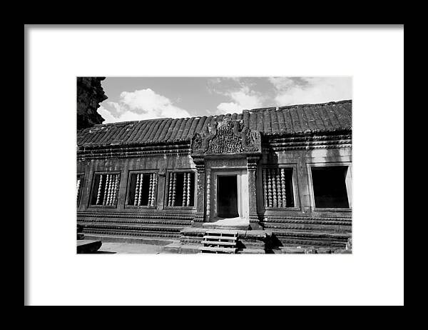 Asm-walloftemple Framed Print featuring the photograph Wall Of Temple by Arik S Mintorogo