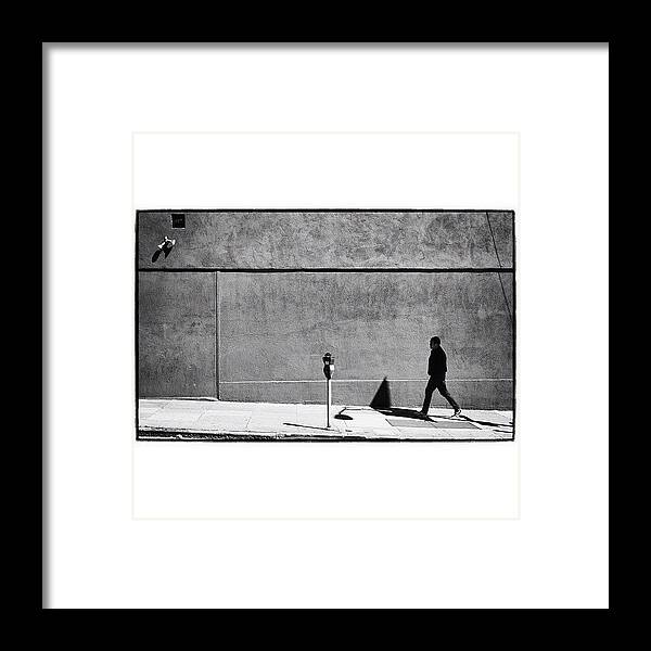 Insta_pick_bw Framed Print featuring the photograph Wall Space by David Root