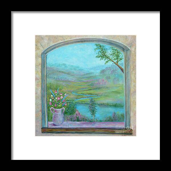 Impressionist Framed Print featuring the painting Walton's Valley by Lynn Buettner