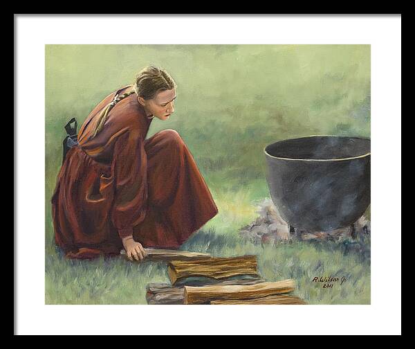 Civil War Framed Print featuring the painting Wash Day I by Karen Wilson