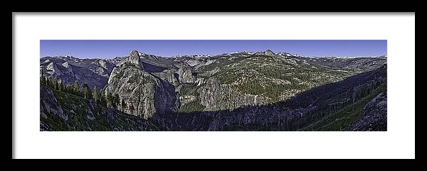 Yosemite Framed Print featuring the photograph Washburn Point Outlook by Nathaniel Kolby