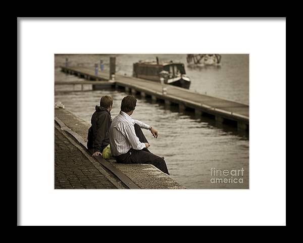 River Framed Print featuring the photograph Watching The World Go By by Clare Bambers