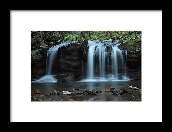 Waterfall Framed Print featuring the photograph Waterfall On Flat Fork by Daniel Reed