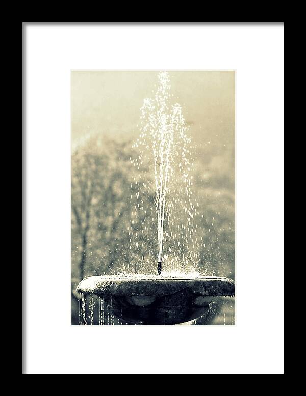 Cascade Framed Print featuring the photograph Waterfountain by Emanuel Tanjala