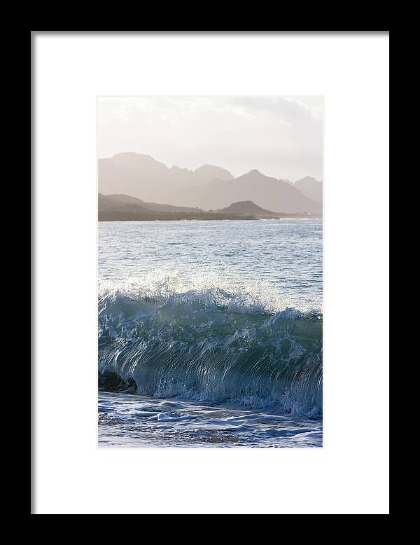 Beach Framed Print featuring the photograph Wave by Dina Calvarese