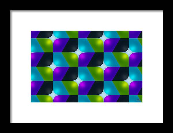 Abstract Framed Print featuring the digital art We are Pattern Seekers by Manny Lorenzo